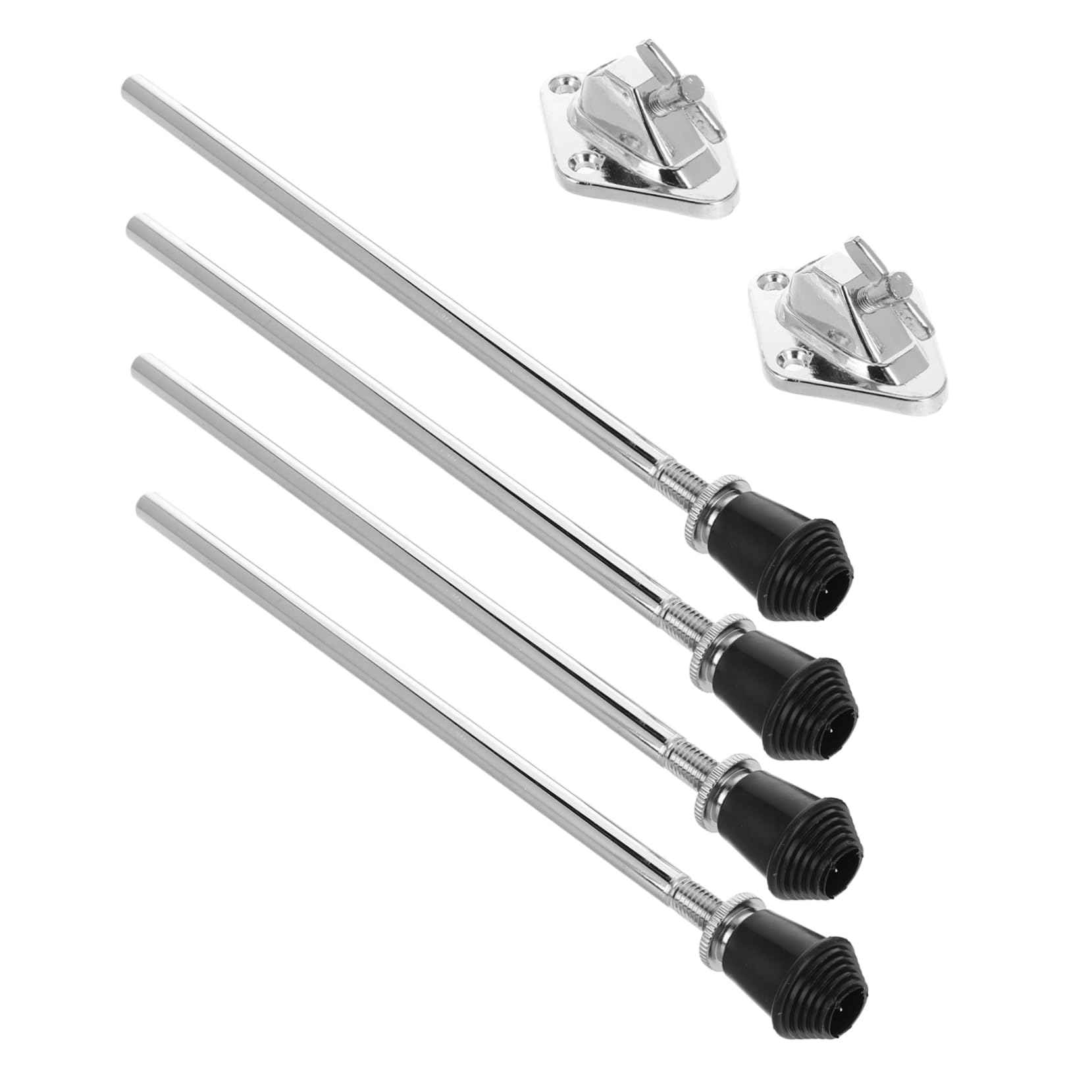 VICASKY 2juegos Accesorios De Batería Metálicos De Patas De Bombo Soporte Antideslizante Para Pata De Tom De Piso Pies De Espuela De Bombo Accesorio Para Instrumento De Percusión Para