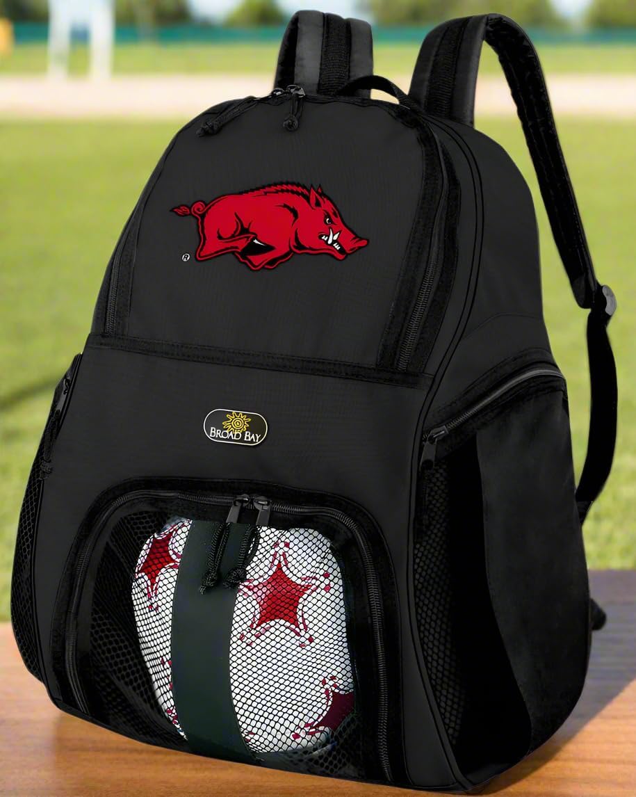 Broad Bay University of Arkansas Soccer Backpack or Arkansas Razorbacks Volleyball Bag