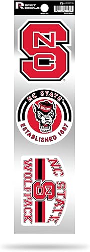 Vista 11 de Rico Industries NCAA - Juego de calcomanías retro de 3 piezas
