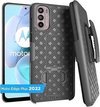Designed for Moto Edge+ / Edge 30 Pro Case with Belt Clip Holster