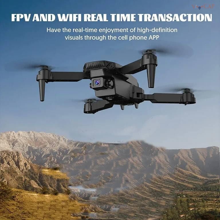 Image of fOlDaBlE-DrOnE-WiTh-hQ-WiFi-cAmErA-ReMoTe-cOnTrOl-fOr-kIdS-QuAdCoPtEr-wItH-GeStUrE-SeLfIe-fLiPs-bOuNcE-MoDe-aPp-oNe-kEy tAkE-OfF-mUlTiCoL (E88) (E88 A)