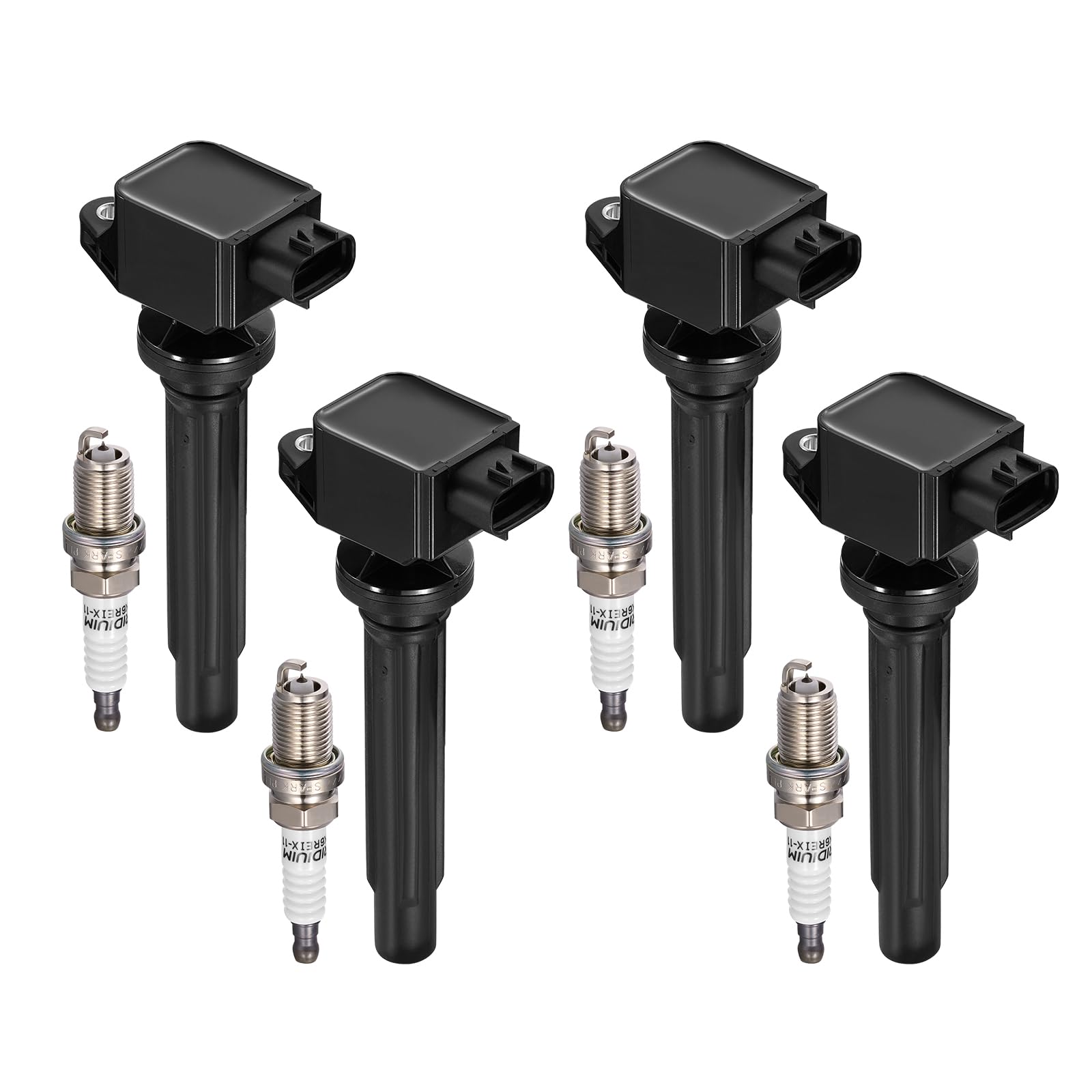4 Ignition Coils+ 4 Spark Plugs UF562/3340065J00/3764 for Suzuki