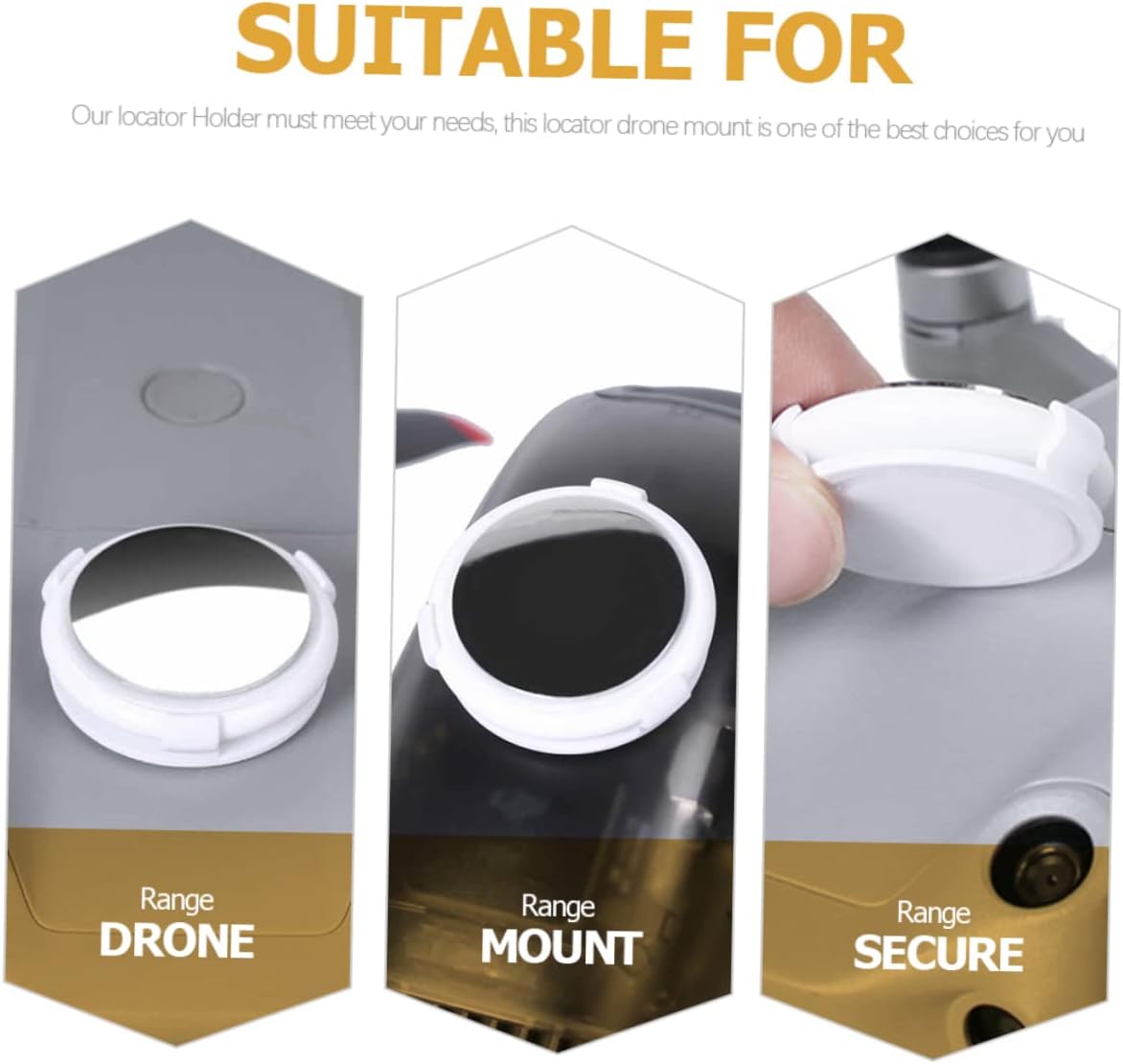 Angoily 3pcs Holder Adhesive Bracket for Lightweight Drone Accessories Easy Installation Mount for Quadcopters Compatible Pro
