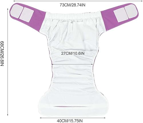 Pañal de tela para adultos y pañales reutilizables para incontinencia ancianos con máxima absorción para el cuidado de la incontinencia de adultos,