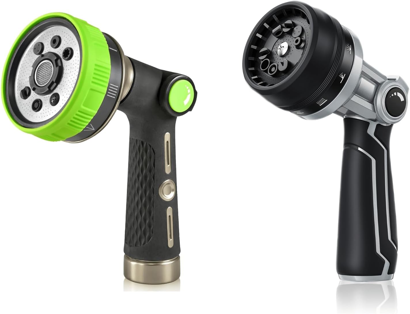 RAINPOINT Hose Sprayer Nozzle Heavy Duty - 8 Spray Patterns and Full-Metal Garden Hose Nozzle -10 Spray Patterns