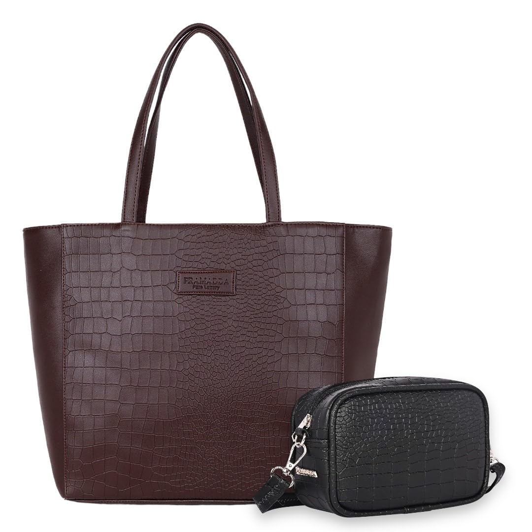 Pramadda Pure Luxury Trendy tote handbag for women | Birthday Gift for girls | Corporate gIft for female employees office | Office Bag for Women | Elegant Gifts for Women (B0D4H5B4FV) Amazon Price History, Amazon Price Tracker