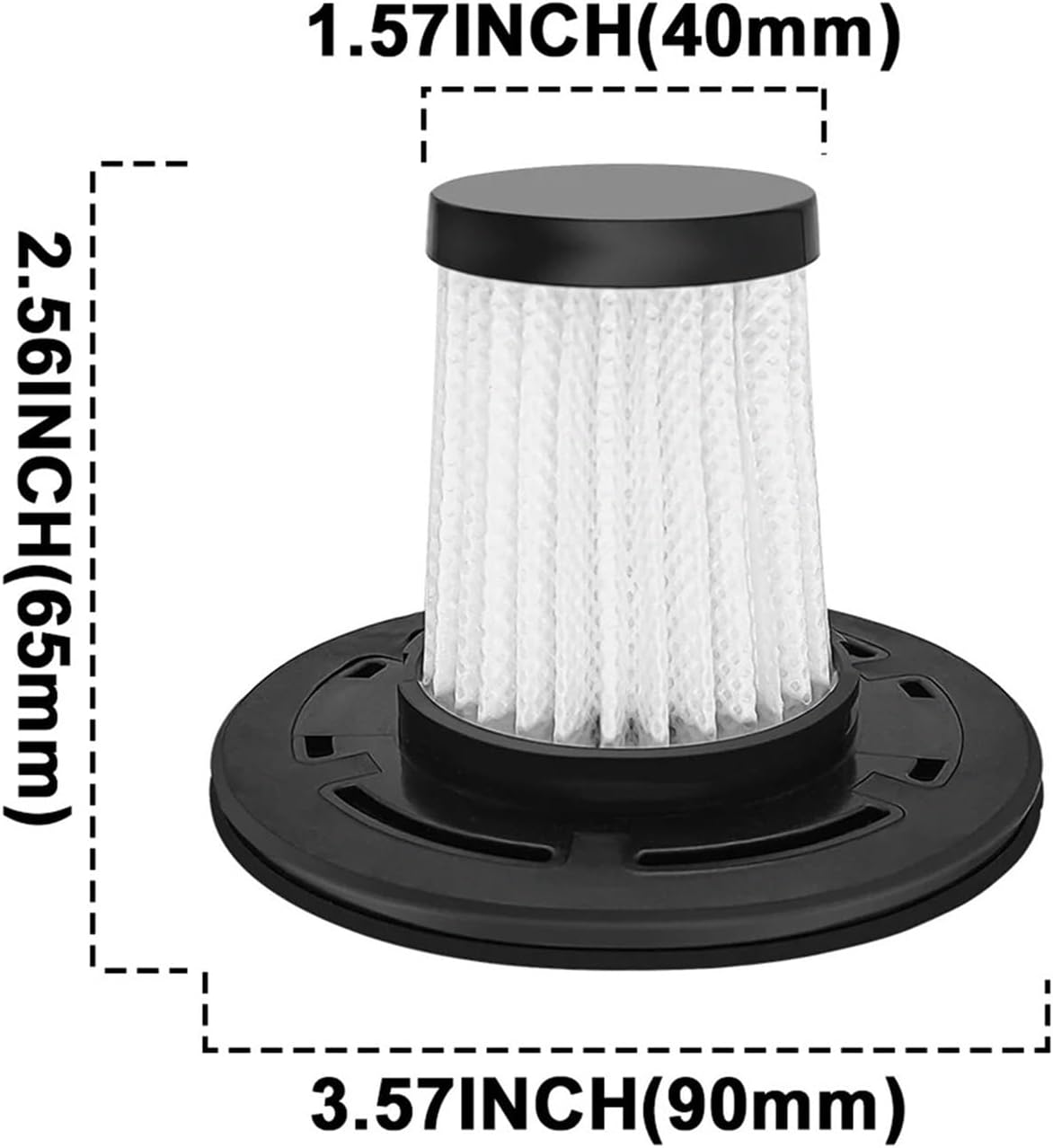 1pcs Vacuum Cleaner Filter Element Handheld Vacuum Cleaner Spare Part Washable Replacement Filter(3PCS)