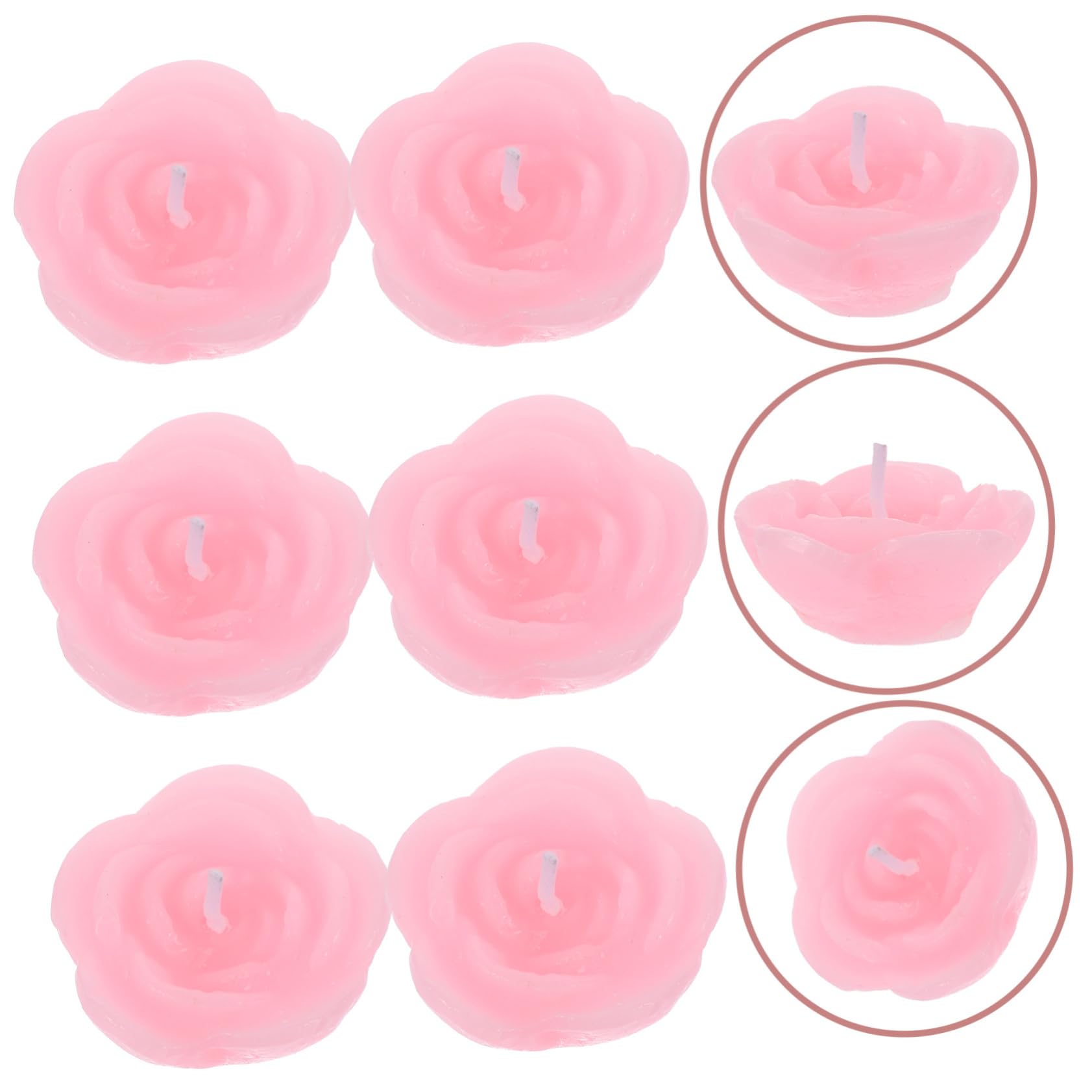 12pezzi Candele Galleggianti Rosa Forma Di Fiore Per Decorazioni Di Matrimonio e Feste Candele Decorative Per Atmosfera Romantica e Festiva Per Casa e Compleanni