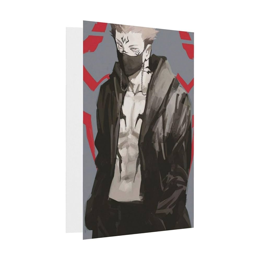 呪術廻戦　とある男の肖像　両面宿儺 Amazon | 呪術廻戦 両面宿儺 誕生日グリーティングカード 祝福