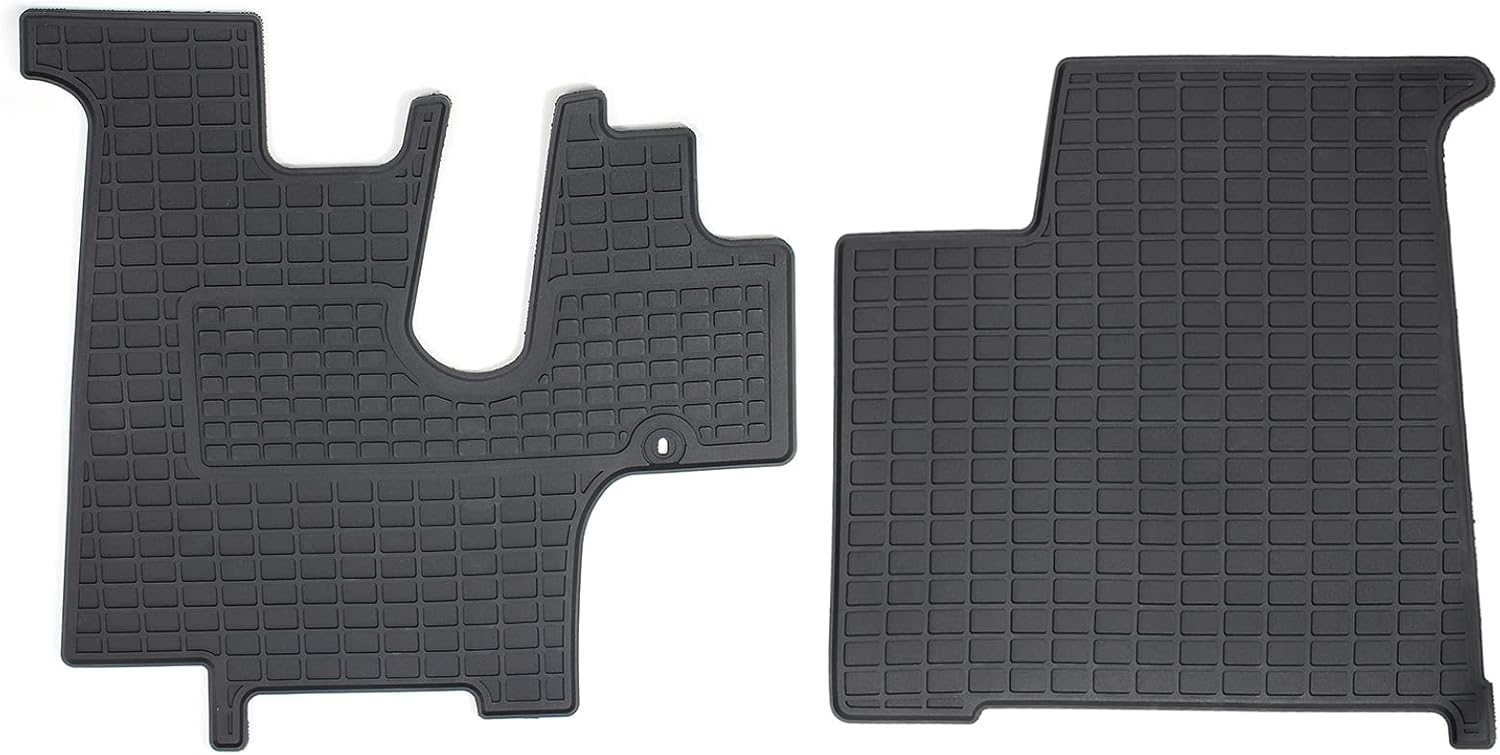 Floor Mats Compatible with Kenworth T660 T800 T600 T440 W900,Truck Floor Rubber Mats Cargo Liners for Kenworth Accessories,All-Weather Guard Heavy Duty Includes 2PCS Set