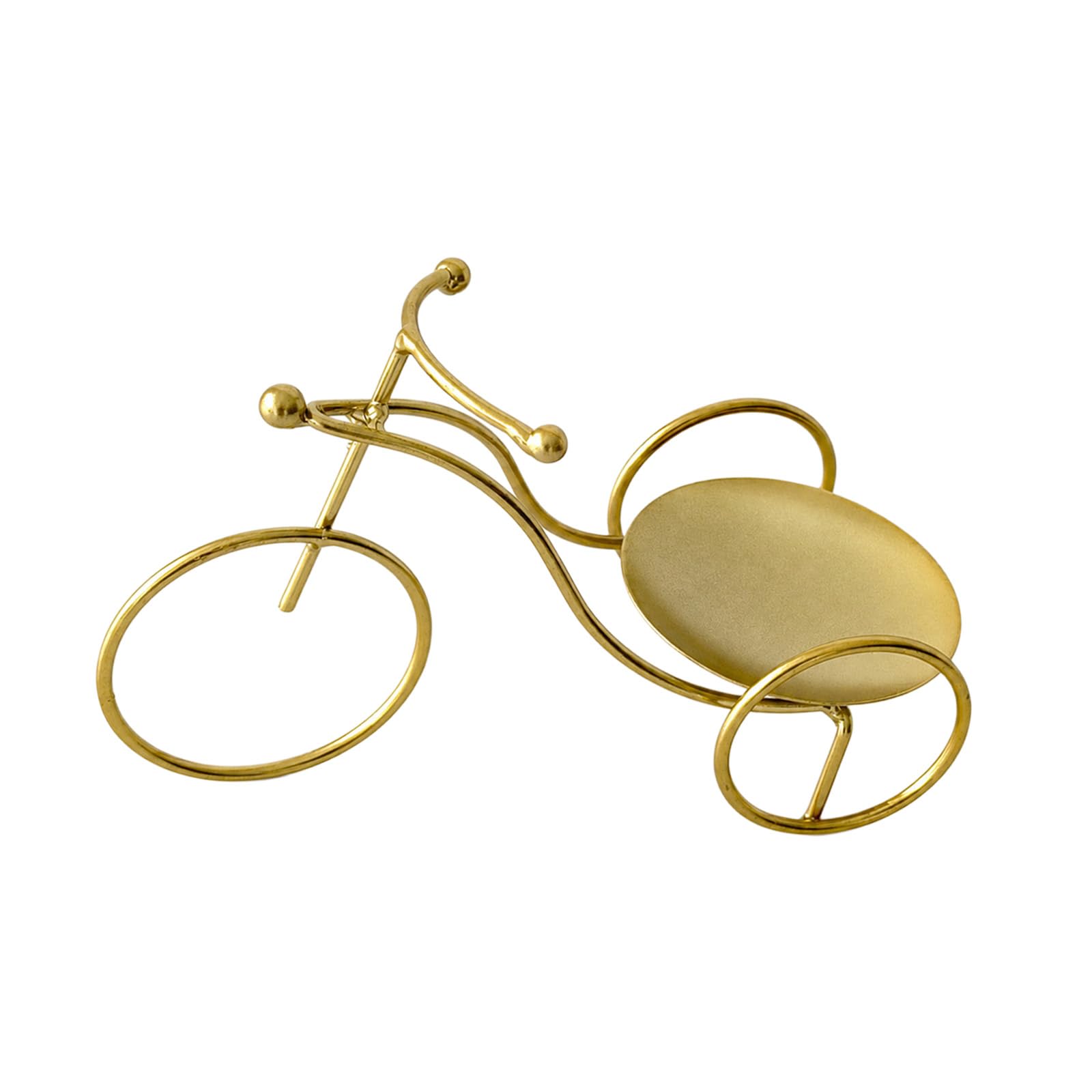 Woedpez Tabletop Bike Holder Iron Tray Design, Decorative Metal Stand for Jar Cup Pillar Display Centerpiece Decor Bicycles Stand Iron Tray Decor Tabletop Accent Shelf Display Home Living Room