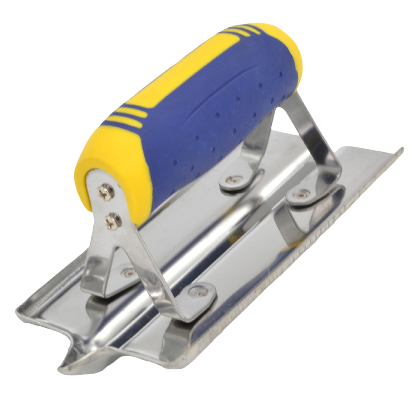 Llana de acero para hormigón - Fresa de borde para hormigón, llana de precisión | Fresa de borde manual para hormigón con extremos curvos o rectos | Mango ergonómico, herramientas de corte para proyec