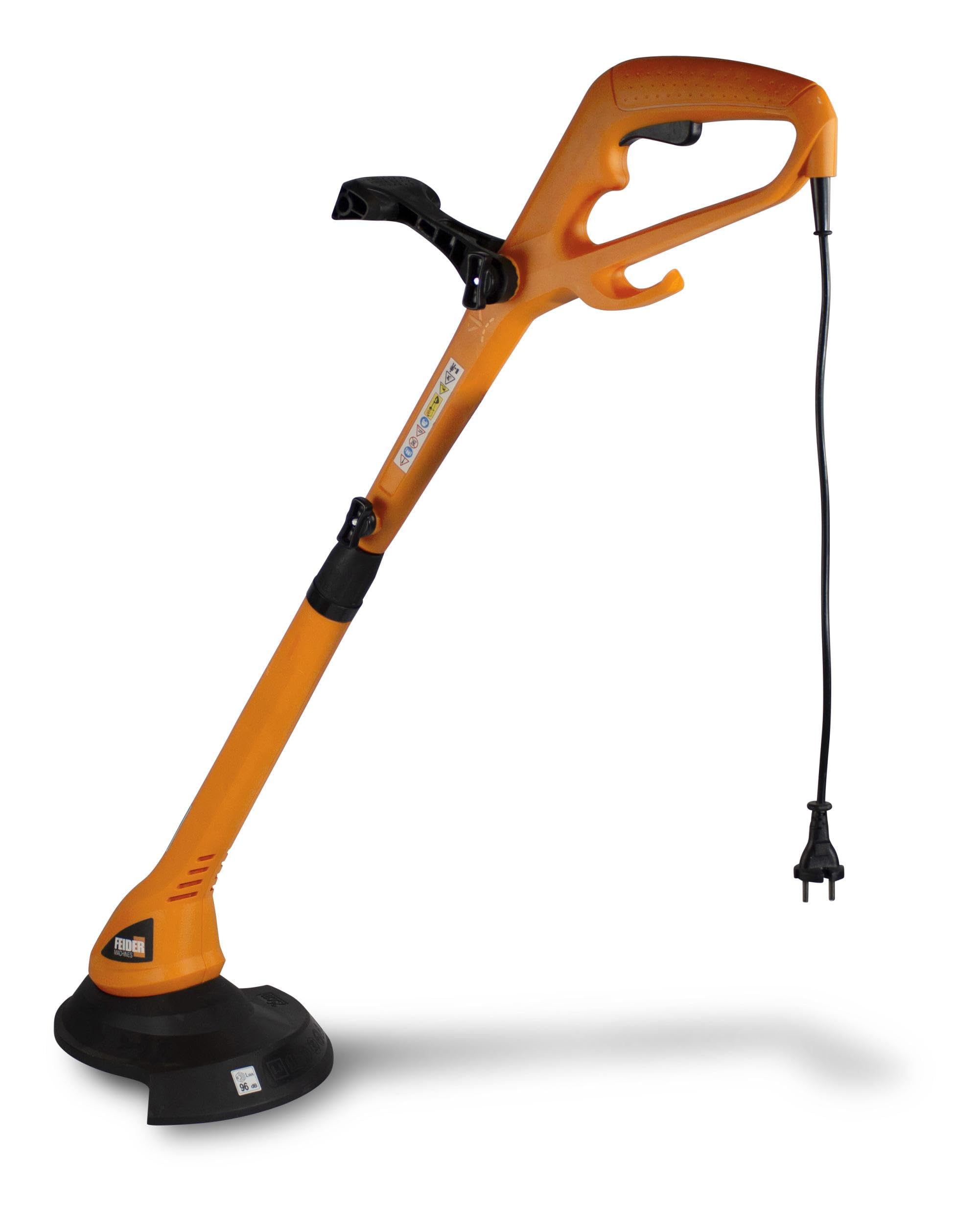 FEIDER - Coupe-Bordure Électrique 350W avec Bobine de Fil - Largeur de Coupe 25 cm - Tube Télescopique - Prise en Main Facile - Outillage de Jardin - FCBE350