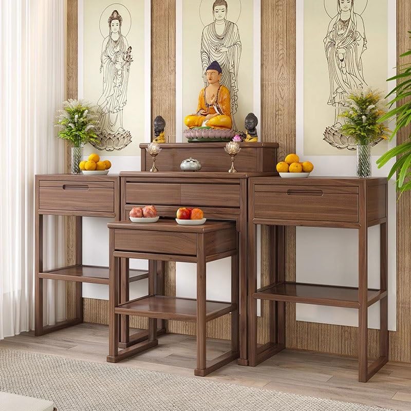 Tavolino da meditazione Tavolo for offerte di meditazione alto basso in stile cinese per la preghiera