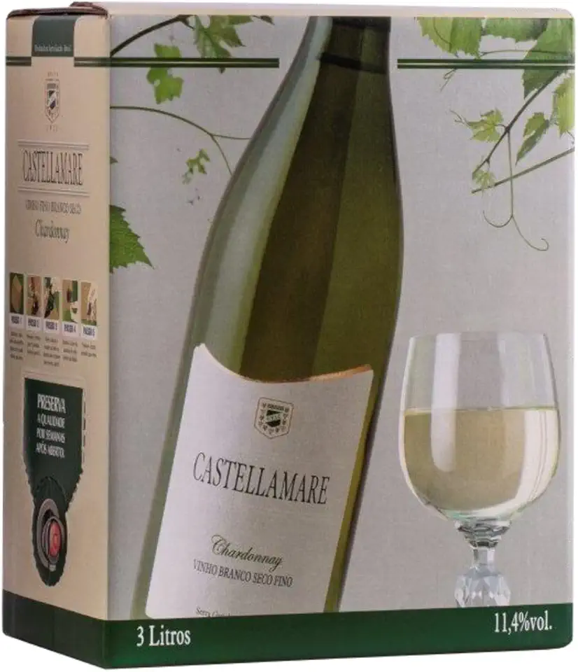 Vinho Chardonnay Bag-in-Box 3L Castellamare