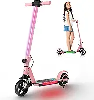 HONEYWHALE E10S Patinete Elétrico Infantil, 180W Motor Max, 16KM/H Velocidade Máxima, 6KM Autonomia Máxima, Pedal com 3 Cores de Luzes Gradientes, Suspensão Dianteira, Pneu Sólido de 6,5 Polegadas