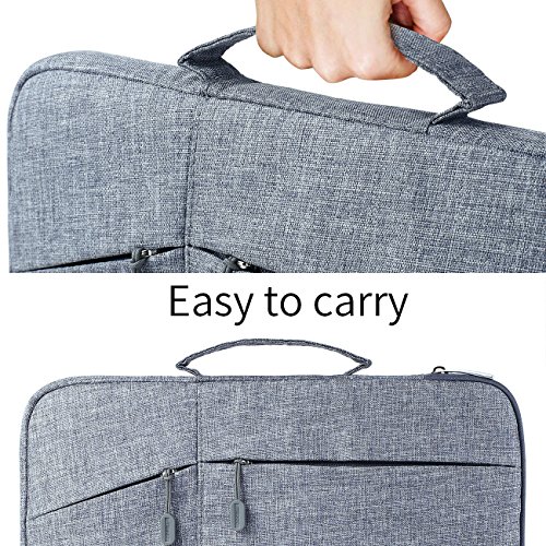 Megoo 12Inch Sleeve Case For Microsoft Surface Pro 9/8/7/7 Plus/Surface Laptop Go 12.4"/Pro X/6/5/4/3 12.3", Slim Carry Case With Handle For 11-11.6-12 Tablet Chromebook Laptop(Gray) #TOP7