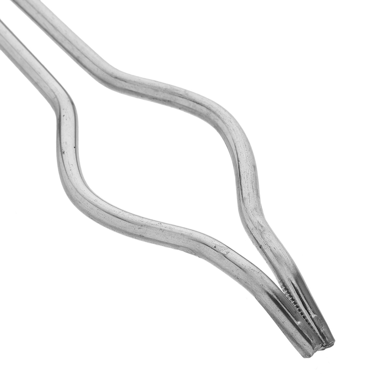 SMASOLO Pinza per Crogioli in Acciaio Inossidabile 50 CM a Mezza Bocca, Strumento di Fusione Metalli per Uso Professionale in Laboratorio di Biochimica