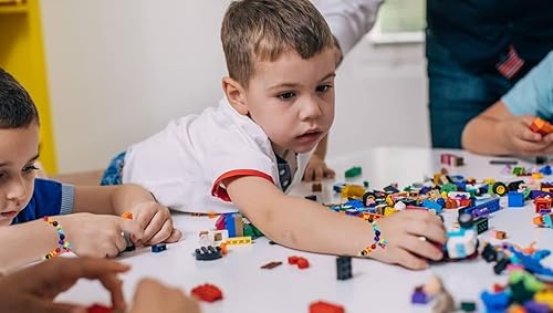 Miniatura 5 de Pulsera de concientización sobre el autismo de 7 chakras, joyería de concienciación sobre el autismo, pieza de rompecabezas, colgante de corazón,