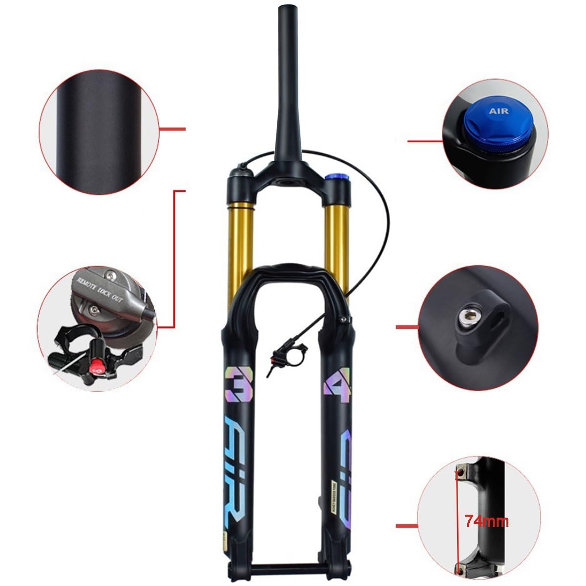 Amazon.co.jp: マウンテンバイクサスペンションフォーク 27.5 29インチ