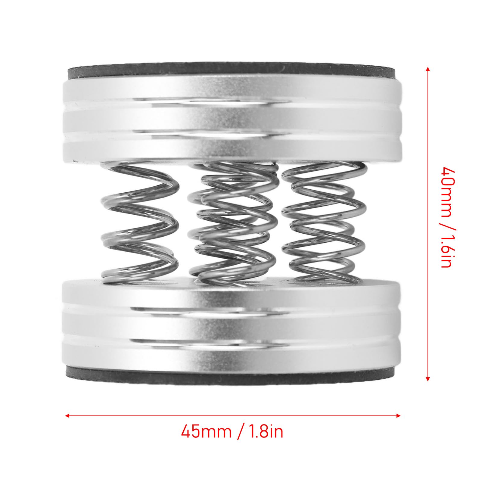 Piedini Isolanti per Altoparlanti da 4 Pezzi, Piedini Isolanti in Gomma in Lega di Alluminio per Altoparlanti e Subwoofer, Cuscinetti per Punte per Altoparlanti, Piedini Isolanti