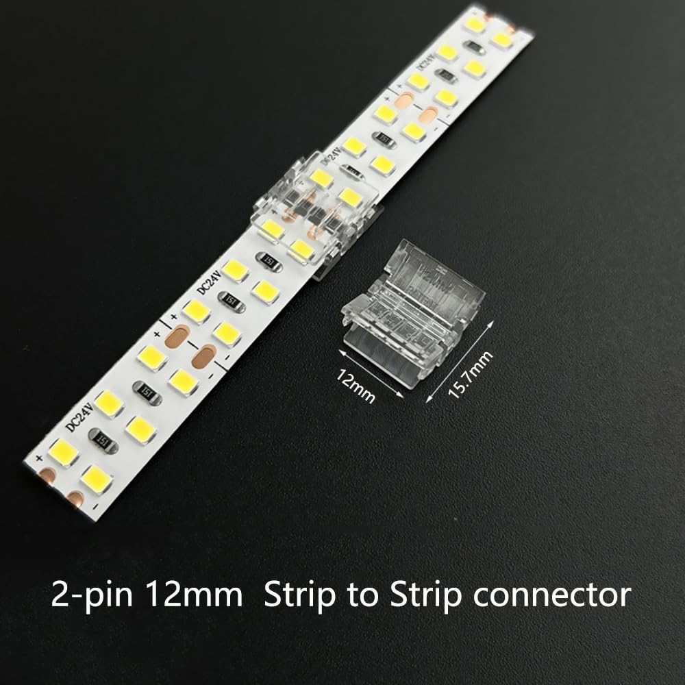Led Strip Angle Track SHAOYAYAZHANG 12 mm 2-Pin LED Strip Connector Kit-L Shape 90 Degree ...