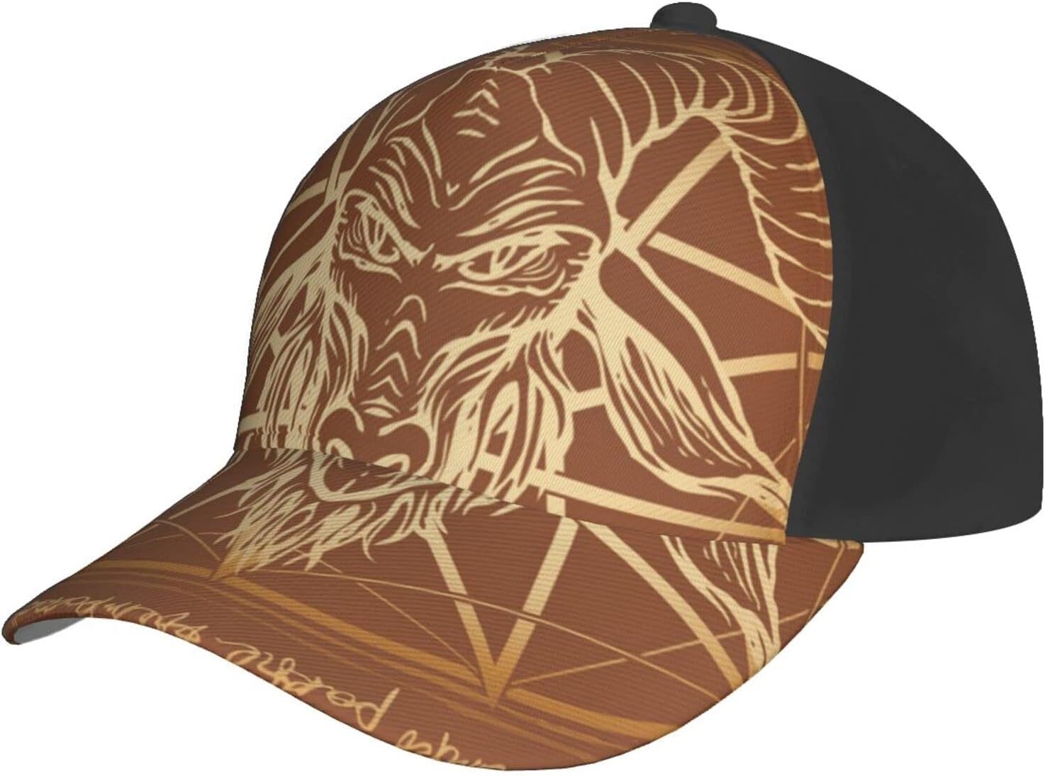 Baseball Hats Sun Hat Adjustable Snapback Dad Trucker Cap Baphomet Horned Goat Golden Satanic Caps