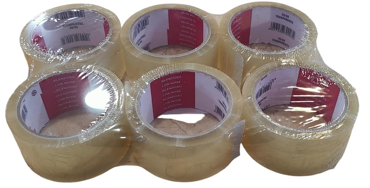36 ROTOLI NASTRO ADESIVO 50 X 132 SCOTCH TRASPARENTE CLEAR IMBALLAGGIO - Foto 10