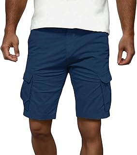 Bermudas Hombre Verano Vestir - Pantalones Cortos Casuales De Color Liso Retro De Estilo Chino De Cinco Minutos para Pantalones Negros