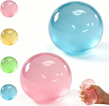Coconut Oil Stress Ball, Slow Rising Coconut Oil Squishy, 2026 New Coconut Oil Stress Ball, Non-Sticky Easy to Clean Improving Focus Easing Tension Blue+Pink