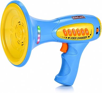 Kidzlane Voice Changer for Kids - Kids Megaphone for Children Function, LED Lights, and 5 Different Sound Effects - Kids Voice Changer Toy for Kids, Girls, Boys, Teens Age 5 Years and Up - Blue
