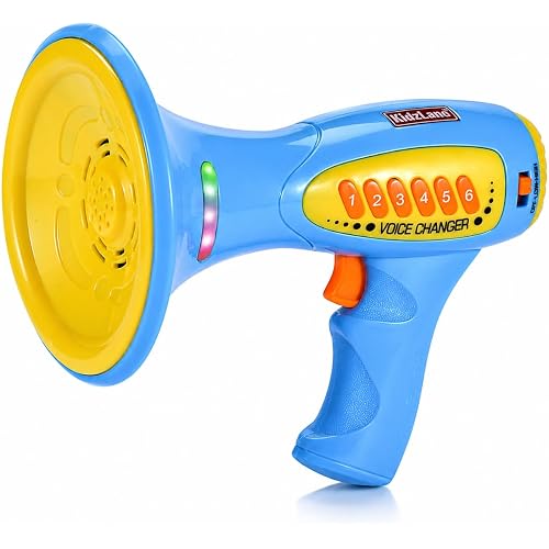 Kidzlane Voice Changer for Kids - Kids Megaphone for Children Function, LED Lights, and 5 Different Sound Effects - Kids Voice Changer Toy for Kids, Girls, Boys, Teens Age 5 Years and Up - Blue