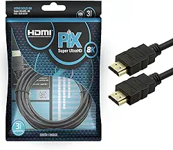 PIX CABO HDMI GOLD 2.1 8K HDR 19P 3M, Pix, 018-1030