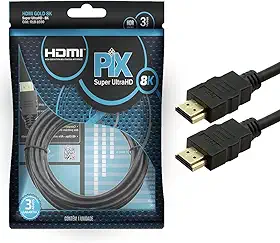 PIX CABO HDMI GOLD 2.1 8K HDR 19P 3M, Pix, 018-1030