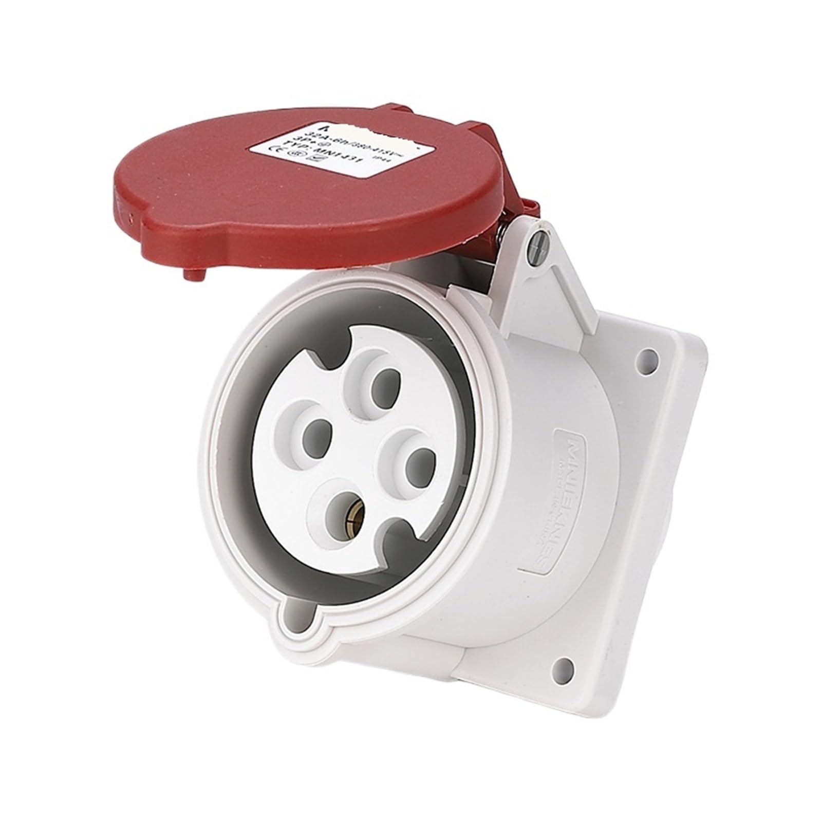 MUYTQAERG Industrial Socket 16A MN1431 Grade 16A*380V*4 Holes*6KW