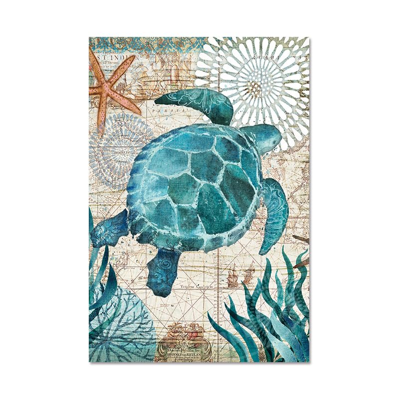Tableau de décoration de la tortue pour créer un salon moderne chic