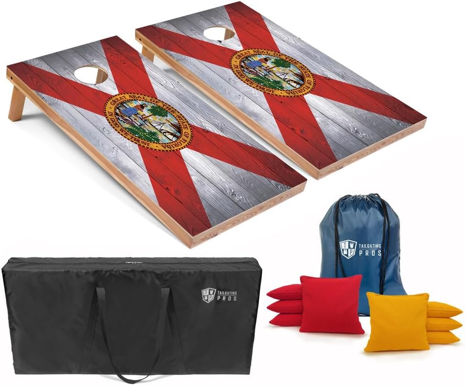 Tailgating Pros Regulation Cornhole Boards & 8 Bean Bags