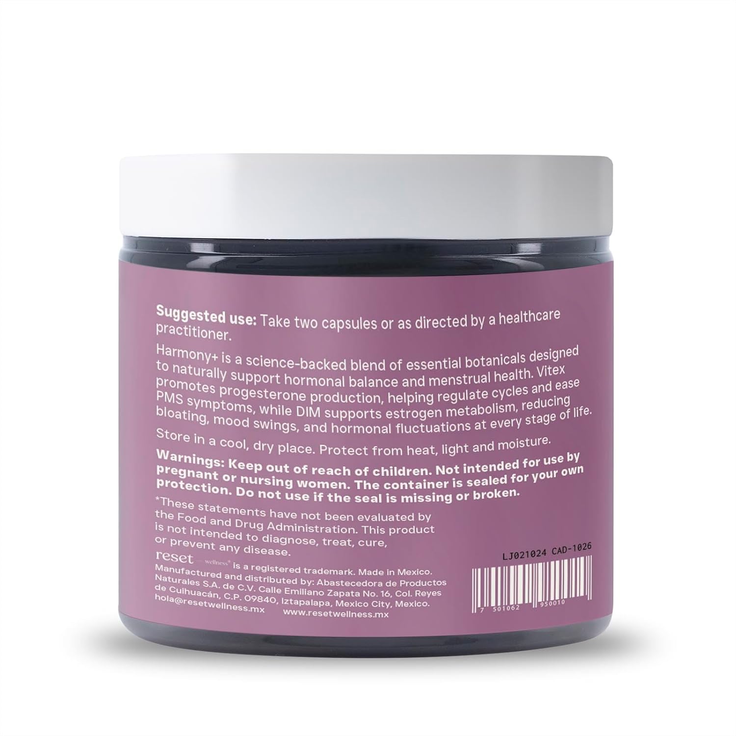 Harmony+ | Vitex, DIM, Soy Isoflavones, Methylfolate & Selenium | Supports Women’s Hormonal Balance, Cycle Regulation & Mood Stability | 60 Capsules - Image 8