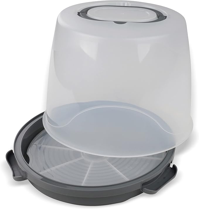 Dr. Oetker Extra Tall Cake Transport Box Round Cake Transport Box with Shelf Space for 20 cm