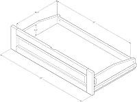 Vista 5 de Kodiak Furniture - Juego de futón, blanco, Madera Tela, Canadá