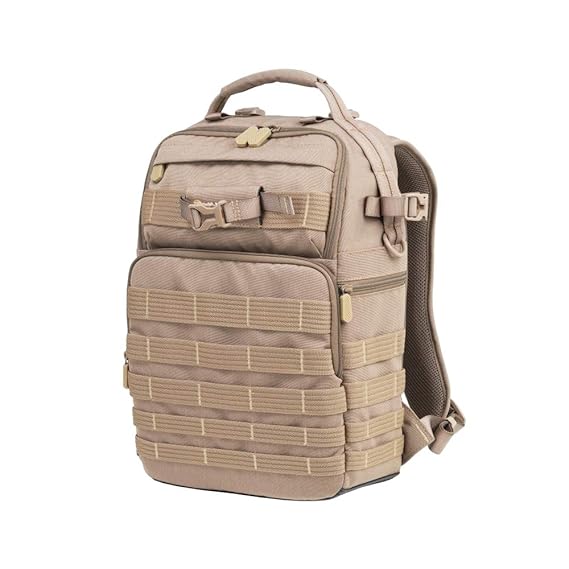 VANGUARD VEO Range T37M Backpack for Mirrorless Camera, Tactical Style - Beige