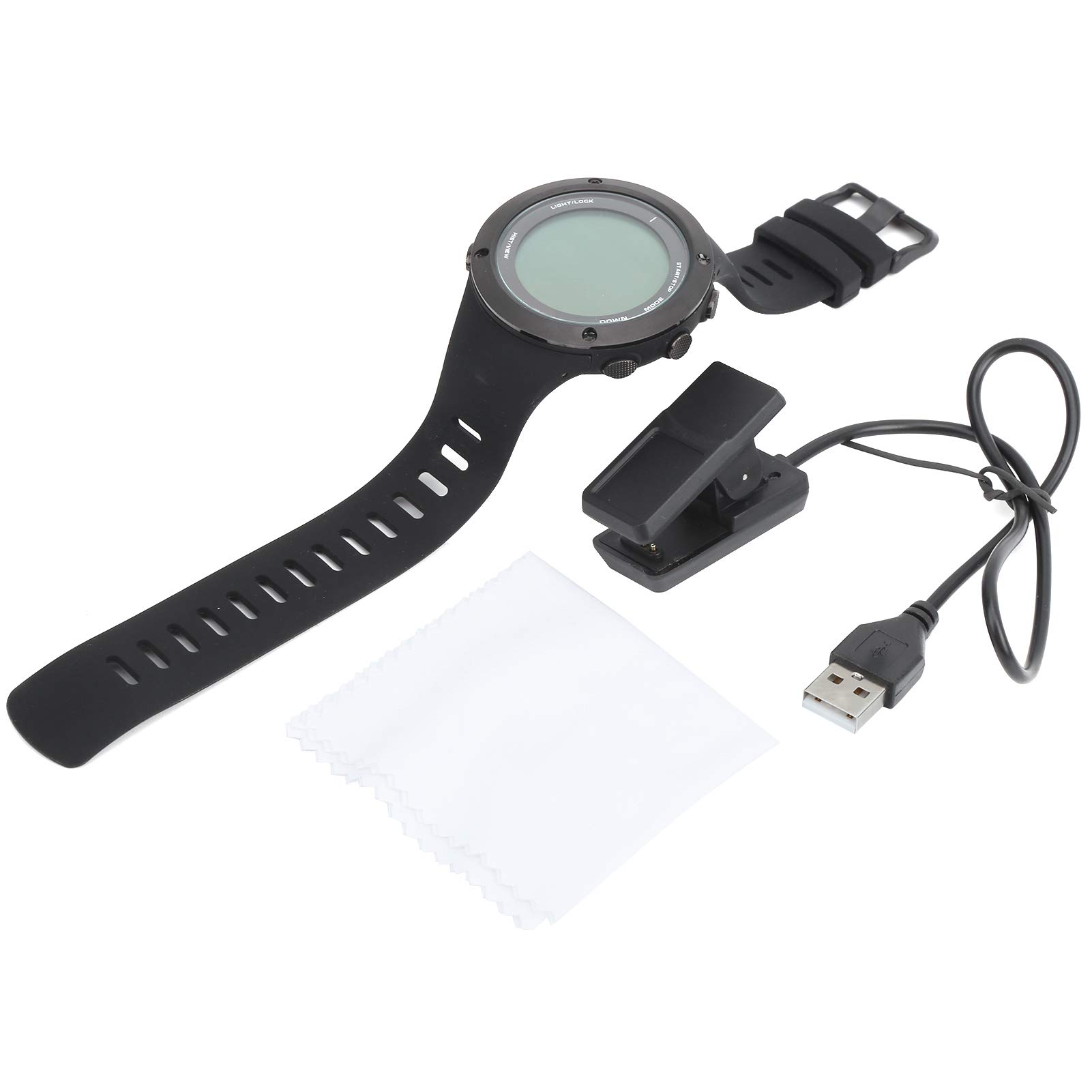 Schnorchel-Unterwassersportuhr, 100 m wasserdichte Tiefenmessung mit Tauchdatenanalyse, multifunktionale elektronische Uhr zum Schwimmen und Schnorcheln