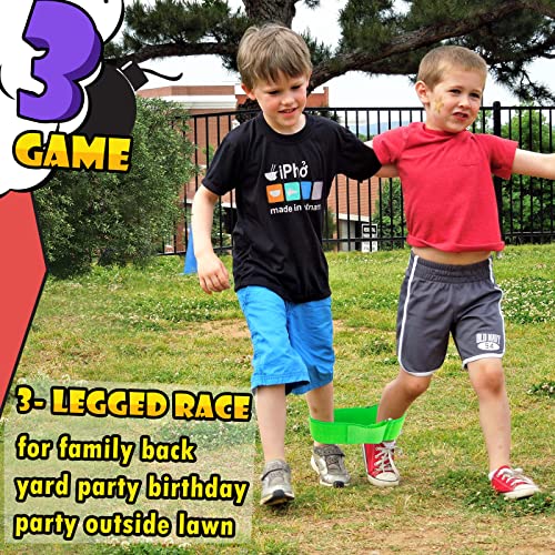 Outdoor Yard Kids Games Toys - Potato Sack Race Bags For Kids And Adults Birthday Party Games Favors Supplies For Carnival Backyard Lawn Family Reunion Field Day Egg Spoon Relay Race & 3 Legged Race #TOP3