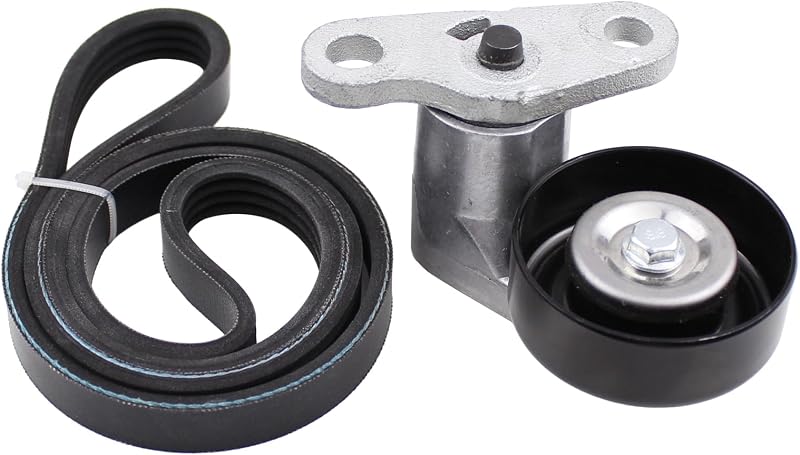 Kit tensionador da correia e correia serpentina MOTOKU para Chevrolet, GMC, Cadillac Escalade e Hummer H2