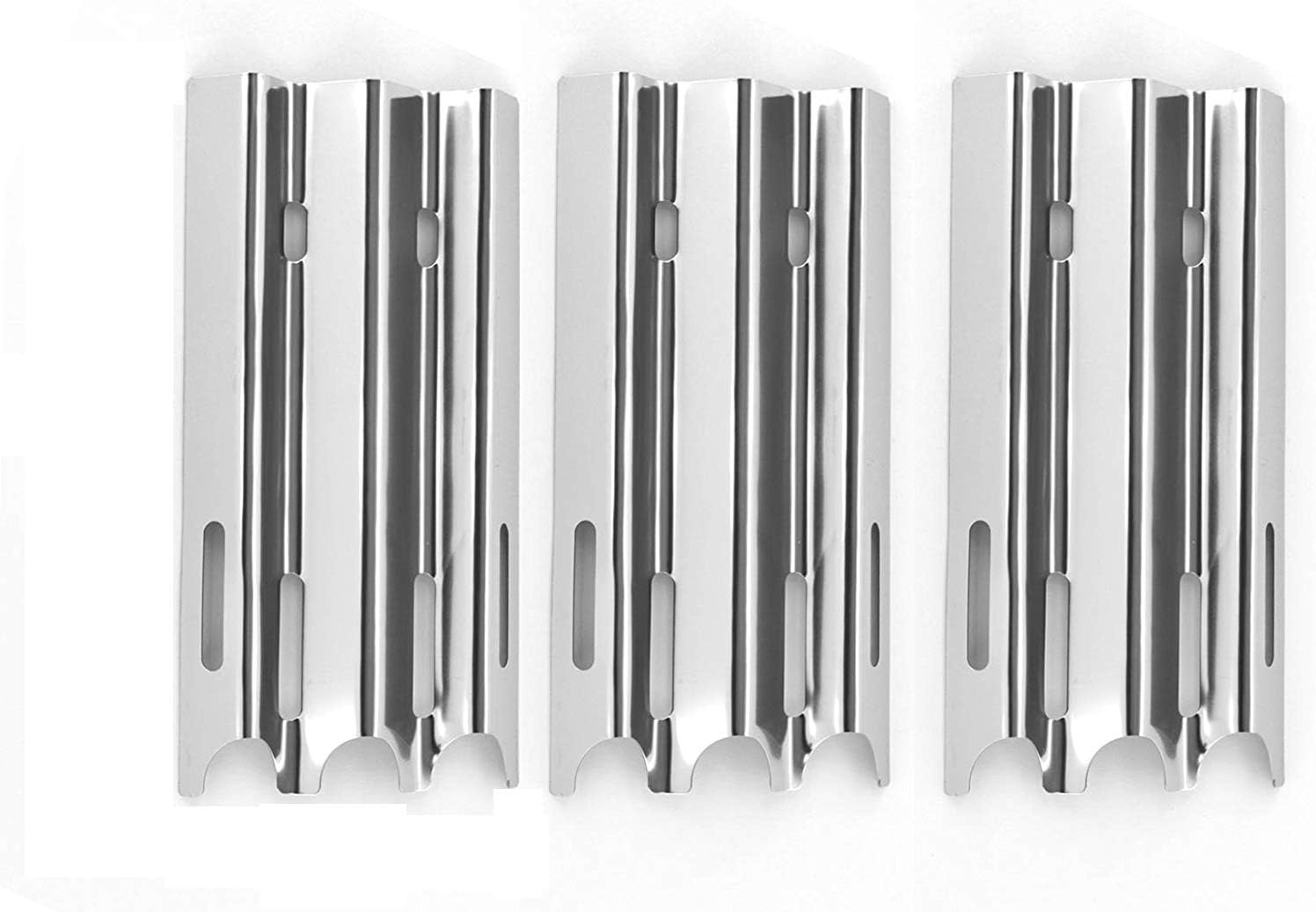 Grill Parts Zone BBQ-PRO 720-0266, 720-0267 & Medallion CF9050, Medallion CF9080, VCS5007, VSC5010 (3-PK) Stainless Steel Heat Shields