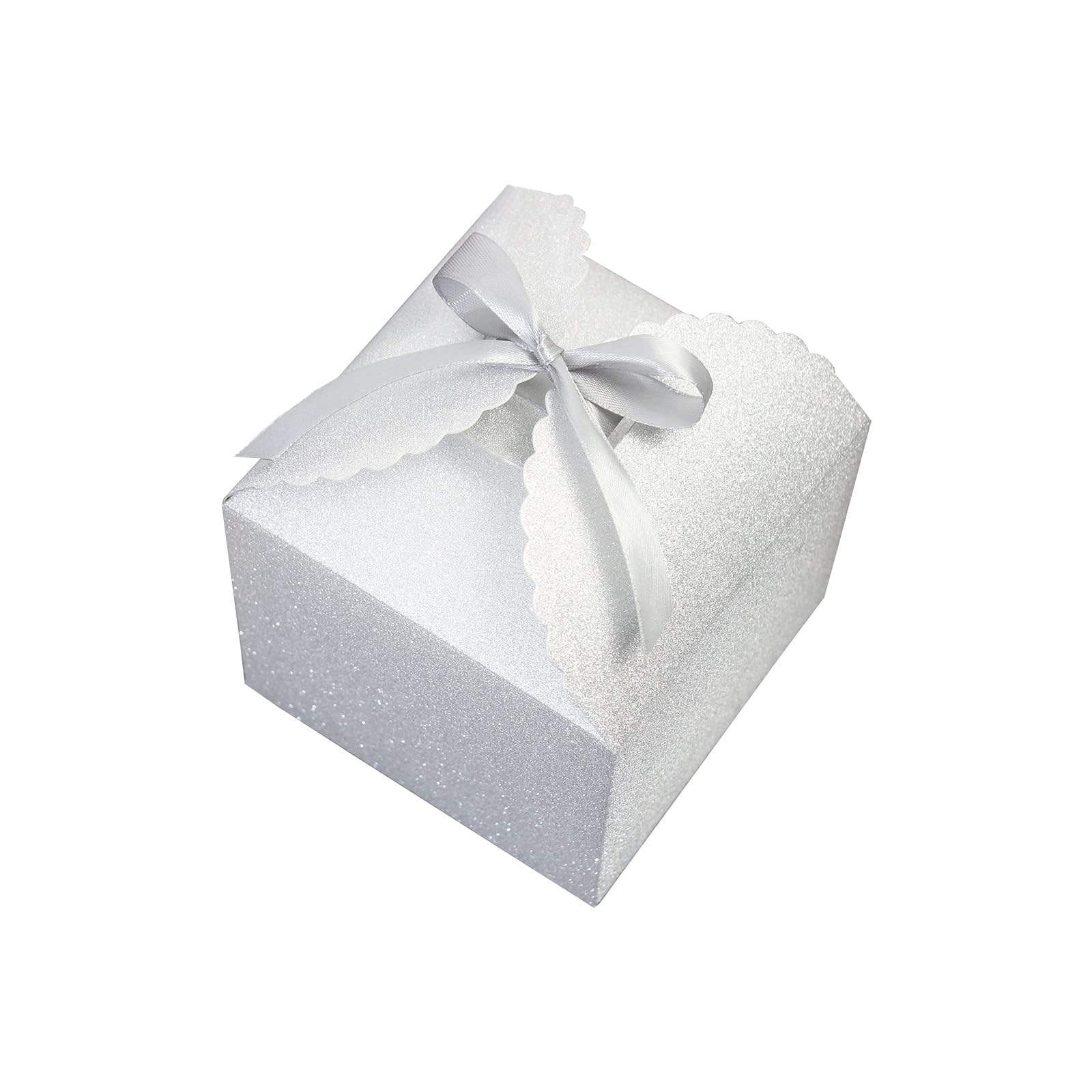 Bakeyy Silver Glitter Gift Boxes With Lids, 10 Pcs Small Gift Box Bulk For Wedding, Party, Birthday, Valentines Day And More, 4.75 X 4.75 X 3.53 Fancy Present Box For Gift Giving (Small) (B0CHQF9JP8) Amazon Price History, Amazon Price Tracker