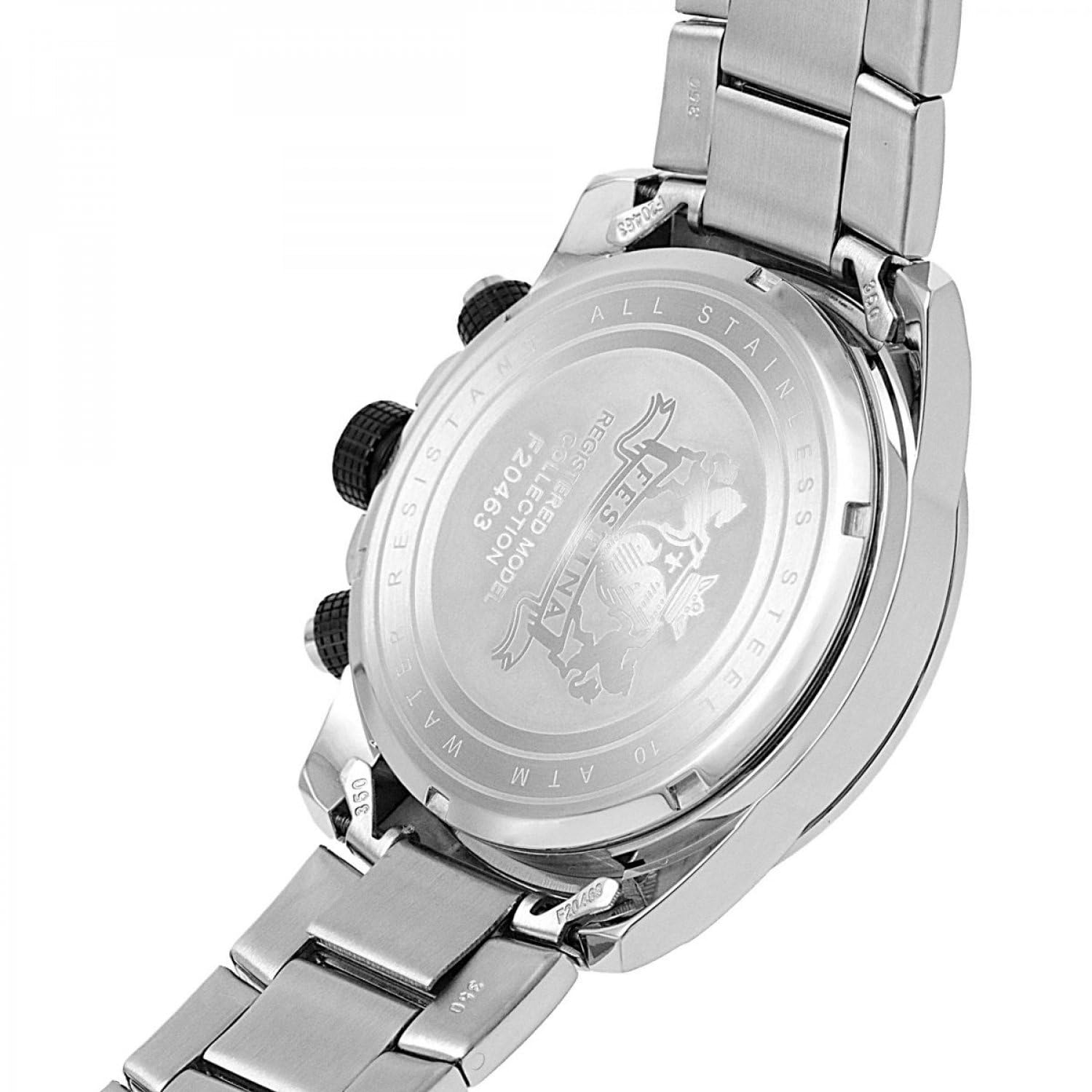 Festina Herrenuhr Analog aus Edelstahl 316l F20463/2 | Quarzwerk, Chronograph, Kalender, Widerstandsfähiges Mineralglas