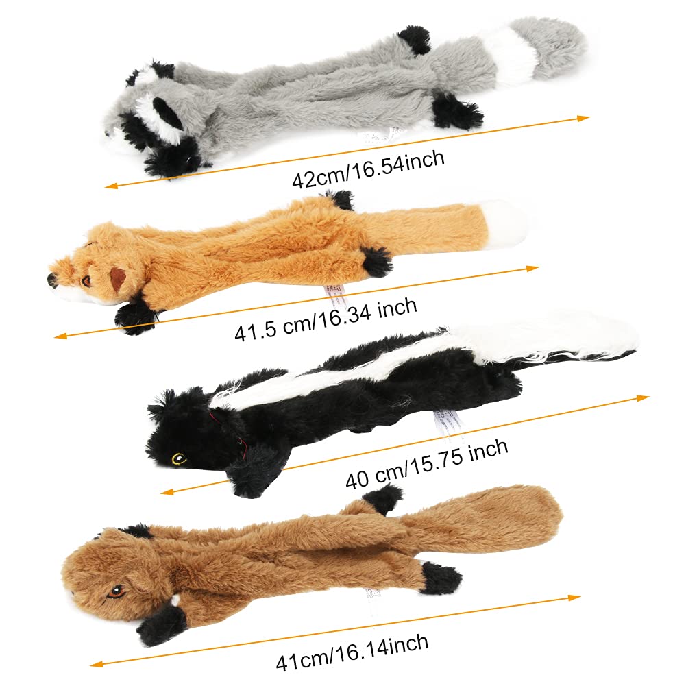 Giocattoli Per Cani Con Squeak - Peluche Masticabili Per Piccole E Medie Taglie, Marrone - Foto 4