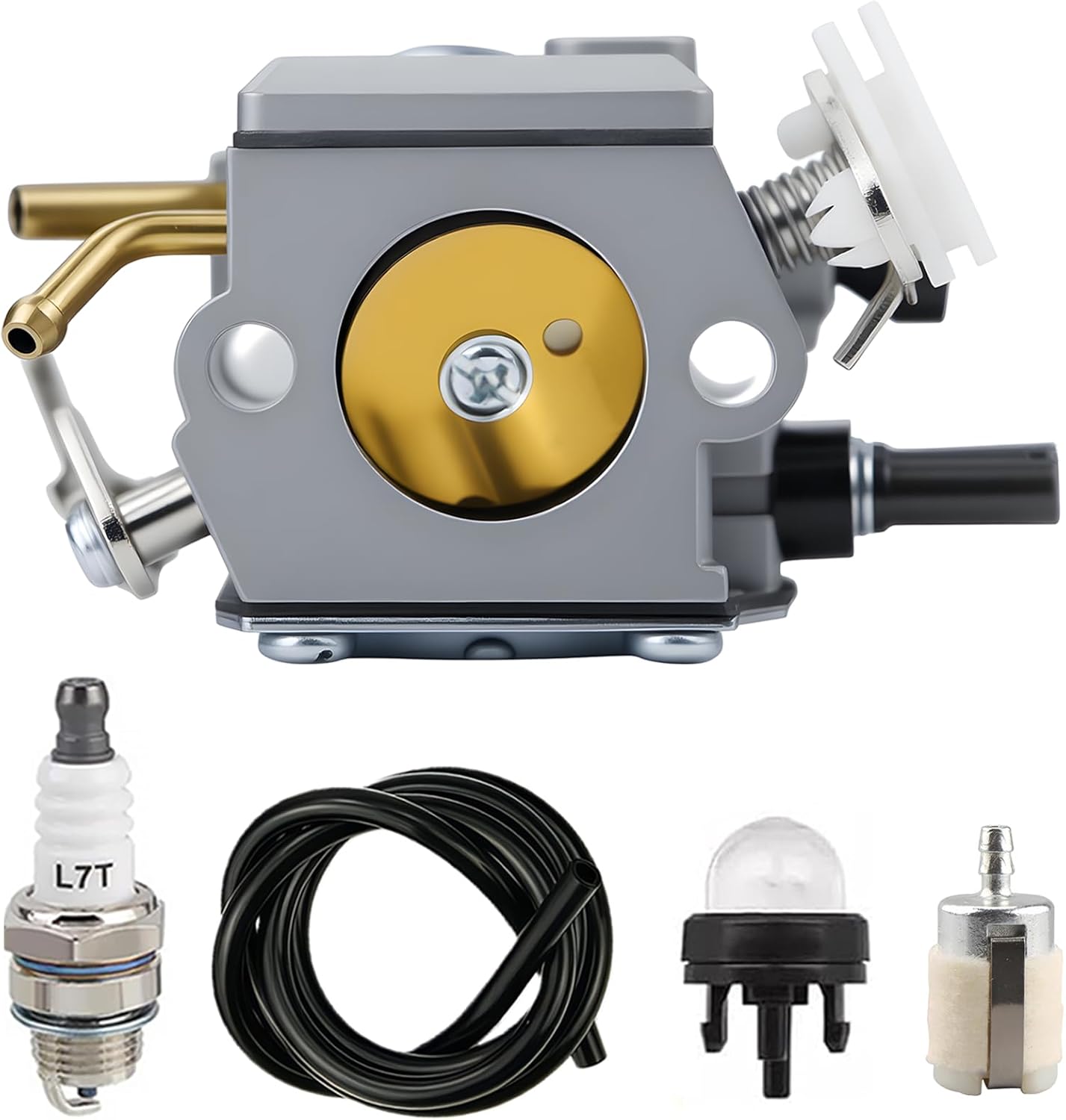 DCS6401 Carburetor Kit Compatible With Dolmar PS-630 6300 6400 7300 7310 7900 7910 Chainsaw For Makita DCS6401 DCS6421 DCS7301 DCS7901 EA7300PR EA7900PR C3M-DM18A Chainsaw Parts With Tune Up Kit