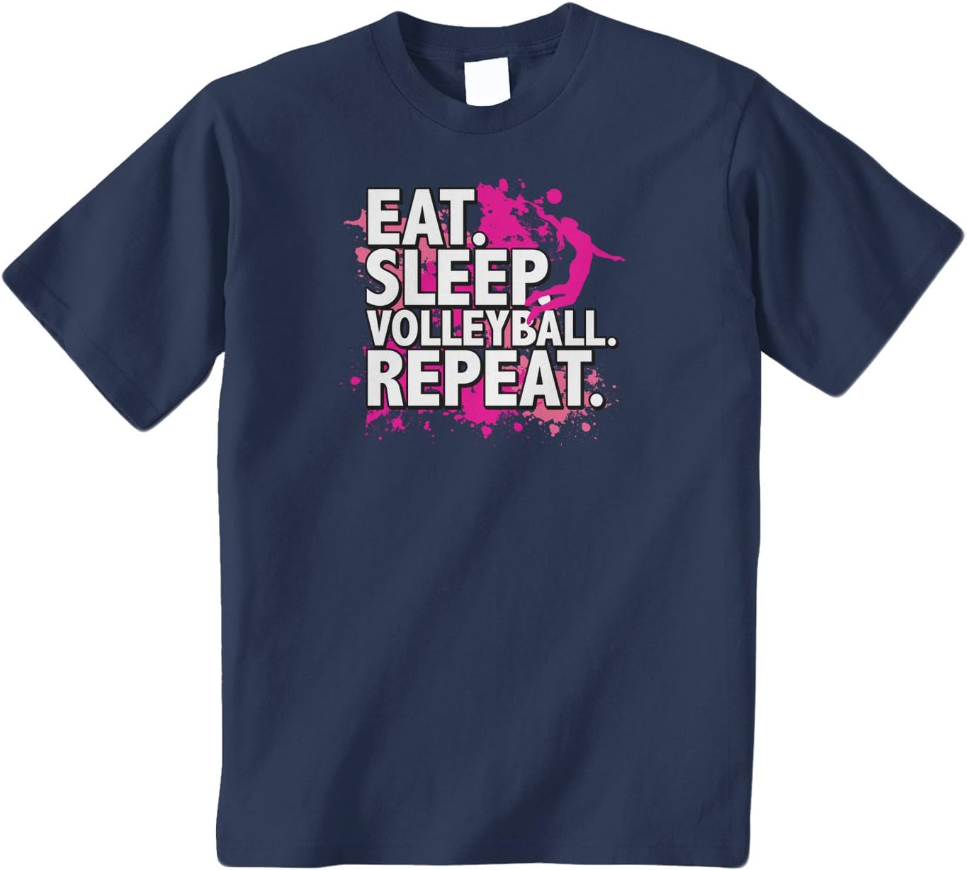 Threadrock Big Girls' Eat Sleep Volleyball Repeat Youth T-Shirt